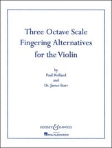 THREE OCTAVE SCALE FINGERING VIOLIN cover